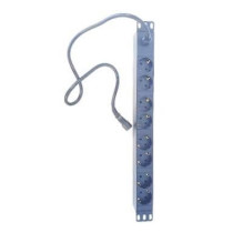 LEBA 8-fach Steckdosenleiste für NoteCart Flex Extended 16/24/32 | schwarz | bulk | C-PA8-FLEX2-SC