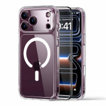 ESR Set bestehend aus Classic Hybrid Magnet Case mit Kamerasteuerung Taste & Tempered-Glass Displayschutz | Apple iPhone 18 Pro Max/17 Pro Max | transparent | 1A00500101