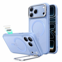 ESR Classic Hybrid Magnet Case mit Kamerasteuerung Taste & Stash Stand | Apple iPhone 18 Pro/17 Pro | frosted light blau (transparent) | 1A90900602