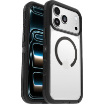 Otterbox Defender Pro XT Clear MagSafe Series Case mit Kamerasteuerung Taste | Apple iPhone 18 Pro Max/17 Pro Max | Dark Side - transparent/schwarz | 77-000989