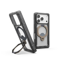 UAG Urban Armor Gear Plasma XTE 360 MagSafe Kickstand Case | Apple iPhone 18 Pro/17 Pro | ash (grau)/titan/transparent | 114573113136