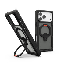 UAG Urban Armor Gear Plasma XTE 360 MagSafe Kickstand Case | Apple iPhone 18 Pro Max/17 Pro Max | schwarz/orange/grau transparent | 114572114097