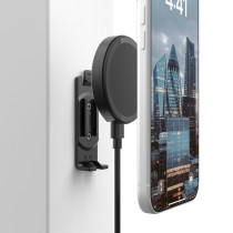 UAG Urban Armor Gear Mountable Magnetic Wireless Charger mit Montagehalterung | Wand- oder Schreibtischmontage | 15W | Qi | schwarz | bulk | 9B4441B1V4040