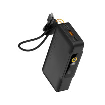 Xtorm NextGen6 PowerBank | 10.000 mAh | 35W / PD / 2x USB-C / 1x USB-A / integriertes Ladekabel | schwarz | XNG101W35