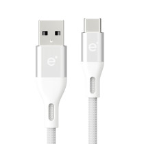 empower by PanzerGlass essential USB-A auf USB-C Kabel | 1,2m | silber weiß | EM78891