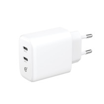 empower by PanzerGlass essential Ladegerät | 45W | inkl. 2 x USB-C/EU Anschluss | silber weiß | EM27599