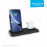 Zens Aluminium Series Stand Wireless Charger + Dock mit Netzteil | 2x 10W | Qi | schwarz | ZEDC06B/00