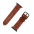 JT Berlin Watchband Alex Vintage | Apple Watch Ultra/42/44/45mm | braun - Edelstahl schwarz | S/M | 10632