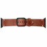 JT Berlin Watchband Alex Vintage | Apple Watch Ultra/42/44/45/46mm | braun - Edelstahl schwarz | S/M | 10632