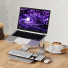 honju Laptop-Stand Aluminium Ständer | MacBooks & Notebooks & Laptops | silber | bulk | 62102