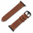 JT Berlin Watchband Alex II Vintage | Apple Watch Ultra/42/44/45/46mm | braun - Edelstahl schwarz | M | 10831