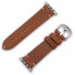 JT Berlin Watchband Alex II Vintage | Apple Watch Ultra/42/44/45/46mm | braun - Aluminium silber | M | 10827