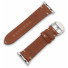 JT Berlin Watchband Alex II Vintage | Apple Watch Ultra/42/44/45/46mm | braun - Aluminium silber | M | 10827