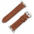 JT Berlin Watchband Alex II Vintage | Apple Watch Ultra/42/44/45/46mm | braun - Edelstahl | M | 10829