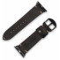 JT Berlin Watchband Alex II Vintage | Apple Watch Ultra/42/44/45/46mm | schwarz - Edelstahl schwarz | M | 10830