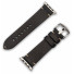 JT Berlin Watchband Alex II Vintage | Apple Watch Ultra/42/44/45mm | schwarz - Edelstahl | M | 10828