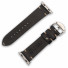 JT Berlin Watchband Alex II Vintage | Apple Watch Ultra/42/44/45/46mm | schwarz - Edelstahl | M | 10828