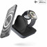 Zens Aluminium Series Magnetic Wireless Nightstand Charger Pro 2 + Watch mit Netzteil 20W | 15W | Qi2 | schwarz | ZEDC28B/00