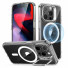 ESR Classic Hybrid HaloLock Case mit Stash Stand | Apple iPhone 15 Pro | transparent | 1A6740102
