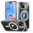 ESR Classic Hybrid HaloLock Case mit Stash Stand | Apple iPhone 15 Plus | transparent | 1A6730102