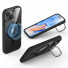 ESR Classic Hybrid HaloLock Case mit Stash Stand | Apple iPhone 15 Plus | transparent/schwarz | 1A6730202