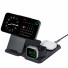 UAG Urban Armor Gear SRGE 3-IN-1 faltbares Reise- und Tischladegerät / Magnetic Wireless Charger + Watch | 15W | Qi | schwarz/grau | 9B4412114030