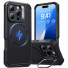 ESR Cyber Tough HaloLock Case mit Stash Stand | Apple iPhone 16 Pro | schwarz | 1A7650102