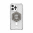 UAG Urban Armor Gear Bundle bestehend aus Plyo MagSafe Case & Magnetic Halterung/Haltering mit Standfunktion | Apple iPhone 16 Pro Max | ice (transparent)/weiß & titan | 1144811BV01