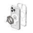 UAG Urban Armor Gear Bundle bestehend aus Plyo MagSafe Case & Magnetic Halterung/Haltering mit Standfunktion | Apple iPhone 16 Pro Max | ice (transparent)/weiß & titan | 1144811BV01