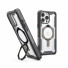 UAG Urban Armor Gear Plasma XTE MagSafe Kickstand Case | Apple iPhone 16 Pro Max | ash (transparent)/titan | 114475113136
