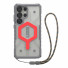 UAG Urban Armor Gear Bundle bestehend aus Pathfinder Case mit Magnet-Modul & Lanyard (abnehmbar) | Samsung Galaxy S25 Ultra | active lava (rot)/transparent & schwarz/graphite | 2144831BV02