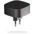 Zens Essential Series Magnetic Wireless Charging Adapter für die Steckdose | 1x 18W USB-C + 1x 15W | Qi | schwarz | ZESC18B/00