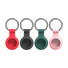JT Berlin Schlüsselanhänger | Apple AirTag | schwarz/rot/grün/pink | 4er Set | 10810