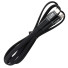 LEBA NoteCable geflochtenes Flachkabel | USB-C auf USB-C | 100W | 0,75m | schwarz | bulk | NCABLE-LE-UC-UC-0.75