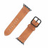 JT Berlin Watchband Alex Vintage | Apple Watch Ultra/42/44/45/46mm | cognac - Aluminium space grau | S/M | 10641