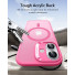 ESR Classic Hybrid HaloLock Case mit Kamerasteuerung Taste | Apple iPhone 17 | frosted pink (transparent) | 1A86100501