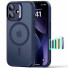 ESR Classic Hybrid HaloLock Case mit Kamerasteuerung Taste | Apple iPhone 17 | frosted blau (transparent) | 1A86100401