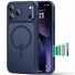 ESR Classic Hybrid HaloLock Case mit Kamerasteuerung Taste | Apple iPhone 17 Pro | frosted blau (transparent) | 1A86300401