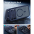 ESR Classic Hybrid HaloLock Case mit Kamerasteuerung Taste | Apple iPhone 17 Pro | frosted blau (transparent) | 1A86300401