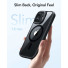 ESR Classic Hybrid HaloLock Case mit Kamerasteuerung Taste & Stash Stand | Apple iPhone 17 | transparent/schwarz | 1A86500301