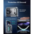 ESR Set bestehend aus Classic Hybrid HaloLock Case mit Kamerasteuerung Taste & Tempered-Glass Displayschutz | Apple iPhone 17 Pro Max | transparent | 1A89200101