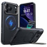 ESR Cyber Tough HaloLock Case mit Kamerasteuerung Taste & Stash Stand | Apple iPhone 17 Pro | schwarz | 1A88100101