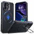 ESR Cyber Tough HaloLock Case mit Kamerasteuerung Taste & Stash Stand | Apple iPhone 17 | schwarz | 1A87900101