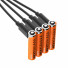 Xtorm NextGen wiederaufladbare AAA Akkus | 570 mAh | USB-C | 4er Pack | orange | XNG3AB4