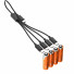 Xtorm NextGen wiederaufladbare AA Akkus | 2.200 mAh | USB-C | 4er Pack | orange | XNG2AB4