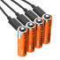Xtorm NextGen wiederaufladbare AA Akkus | 2.200 mAh | USB-C | 4er Pack | orange | XNG2AB4