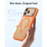 ESR Classic Hybrid HaloLock Case mit Kamerasteuerung Taste & Stash Stand | Apple iPhone 17 Pro | frosted orange (transparent) | 1A86700702