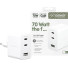 empower by PanzerGlass Turbo Wand-Ladegerät | 70W | 2x USB-C / 1x USB-A | weiß | EM31479