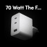 empower by PanzerGlass Turbo Wand-Ladegerät | 70W | 2x USB-C / 1x USB-A | weiß | EM31479