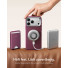 ESR Atelier Leder Magnet Case mit Kamerasteuerung Taste & Stash Stand | Apple iPhone 18 Pro Max/17 Pro Max | deep burgundy | 1A91600302